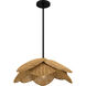 Willa 1 Light 22 inch Matte Black Pendant Ceiling Light, Large