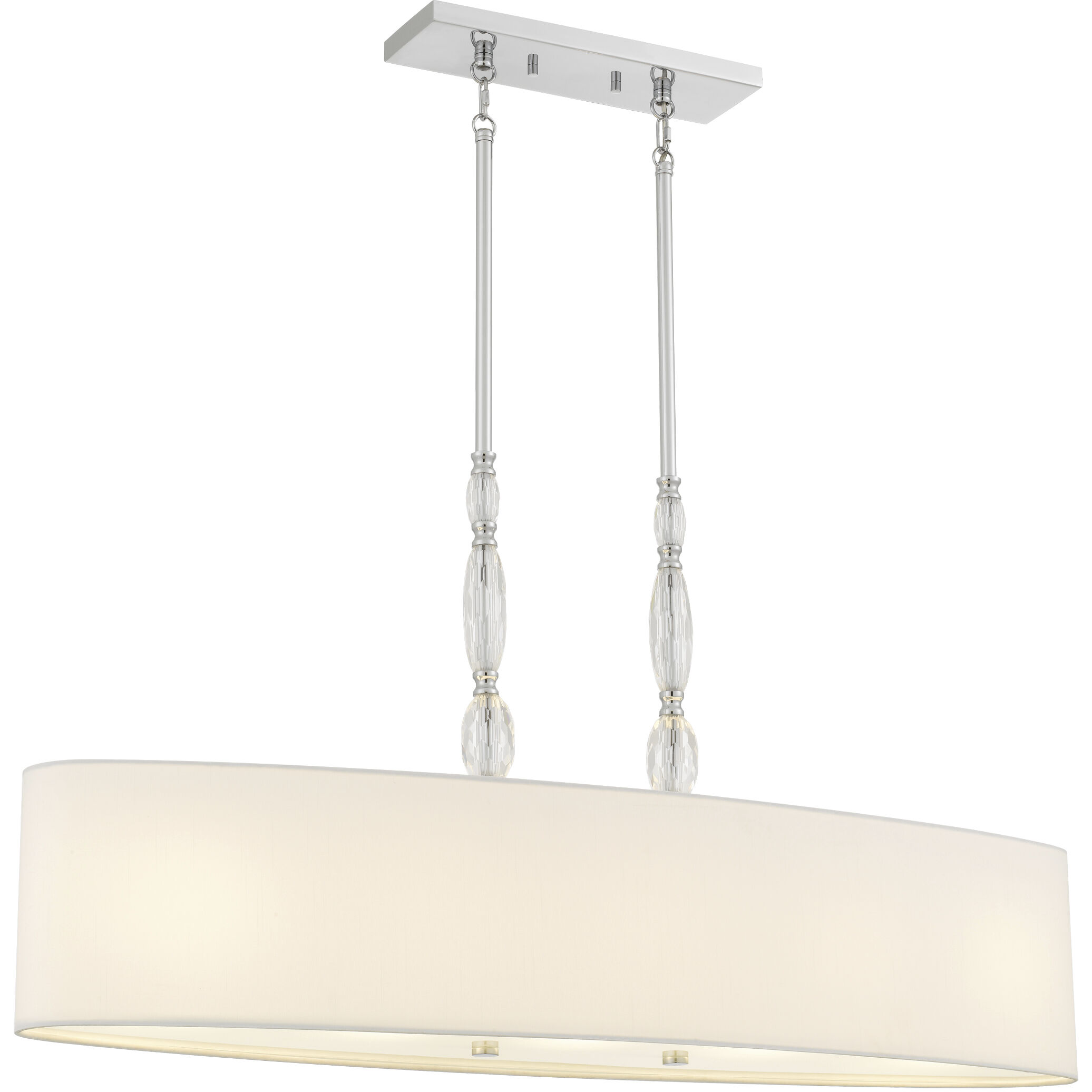 Stone 5 Light 42 inch Polished Chrome Island Light Ceiling Light