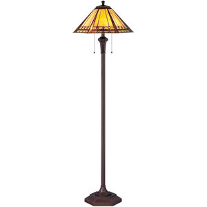 Arden 60 inch 100 watt Bronze Floor Lamp Portable Light in Russet, Naturals