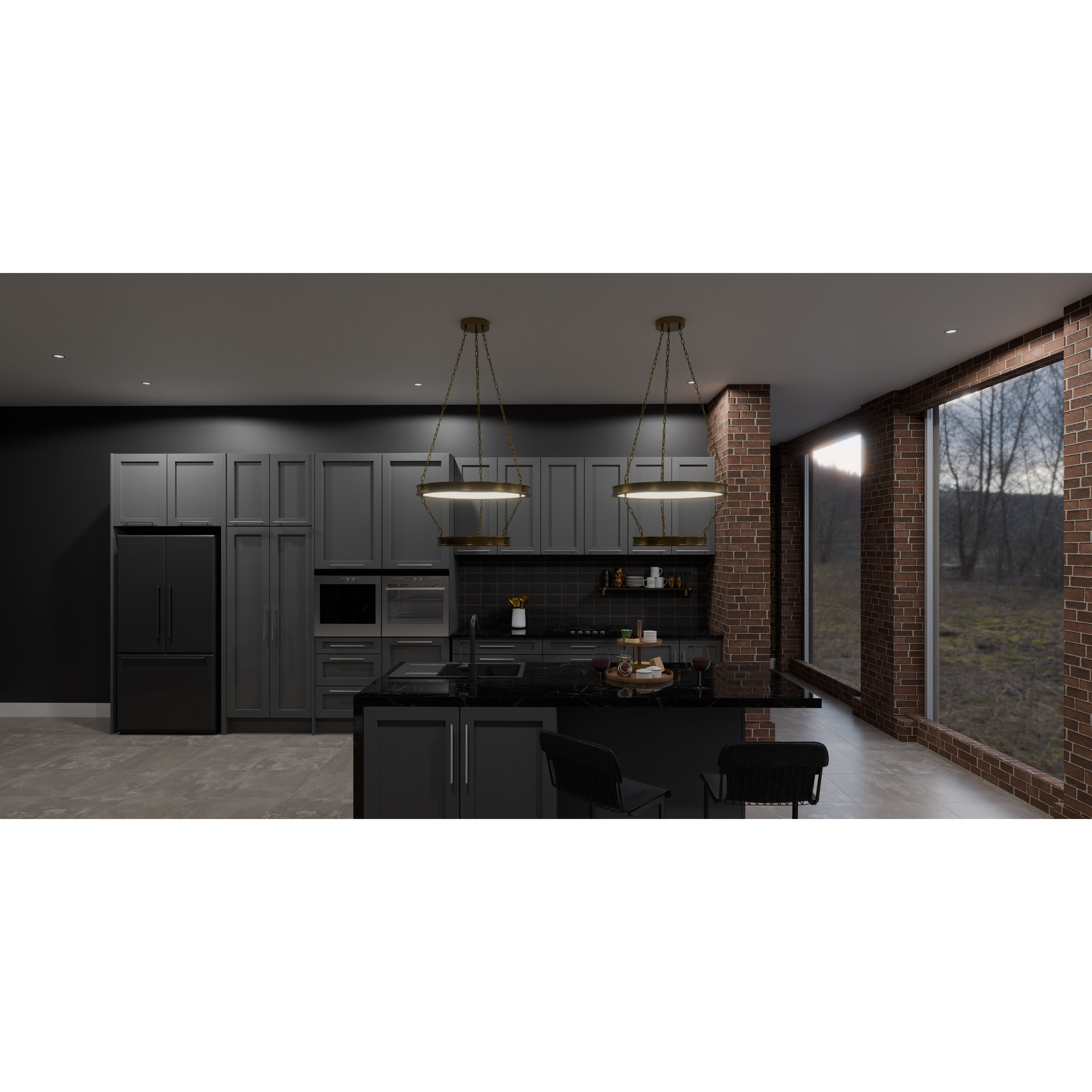 Ozara LED 27.5 inch Antique Brass Pendant Ceiling Light