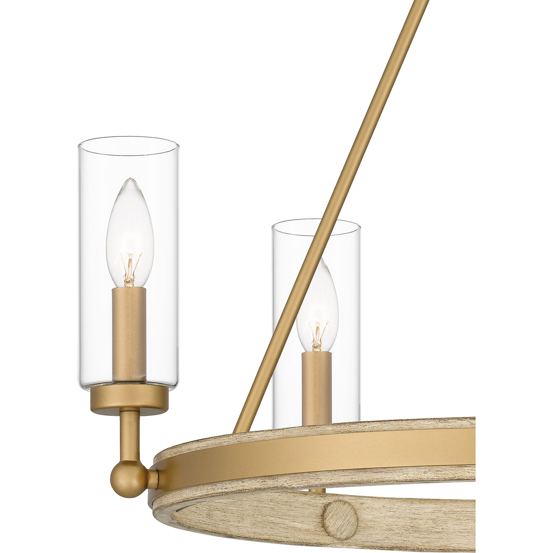 Kelleher 5 Light 24 inch Nouveau Painted Weathered Brass Chandelier Ceiling Light