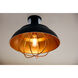 Darmody 1 Light 17 inch Matte Black Semi-Flush Mount Ceiling Light