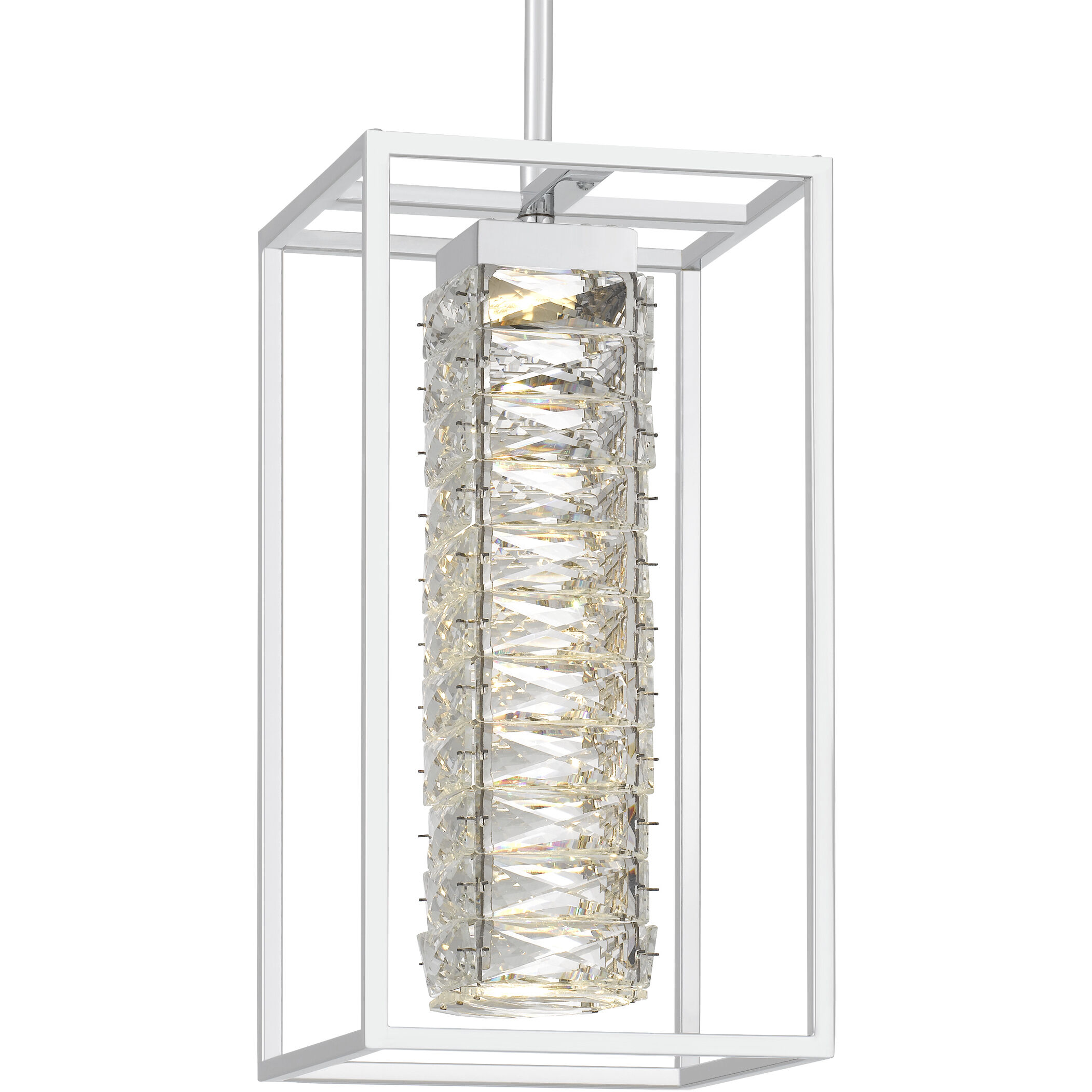 Dazzle LED 8 inch Polished Chrome Mini Pendant Ceiling Light