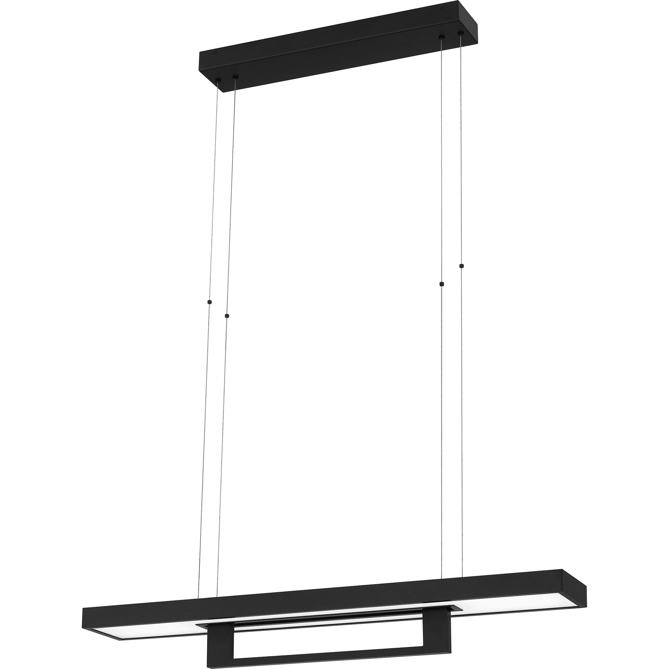 Sylvanus LED 38 inch Matte Black Island Light Ceiling Light