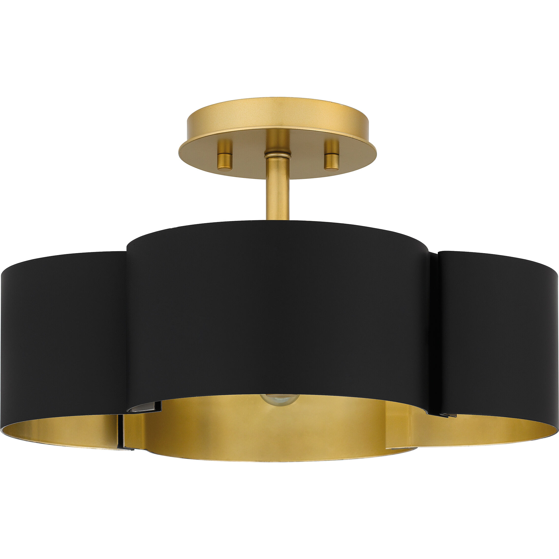 Black semi flush on sale