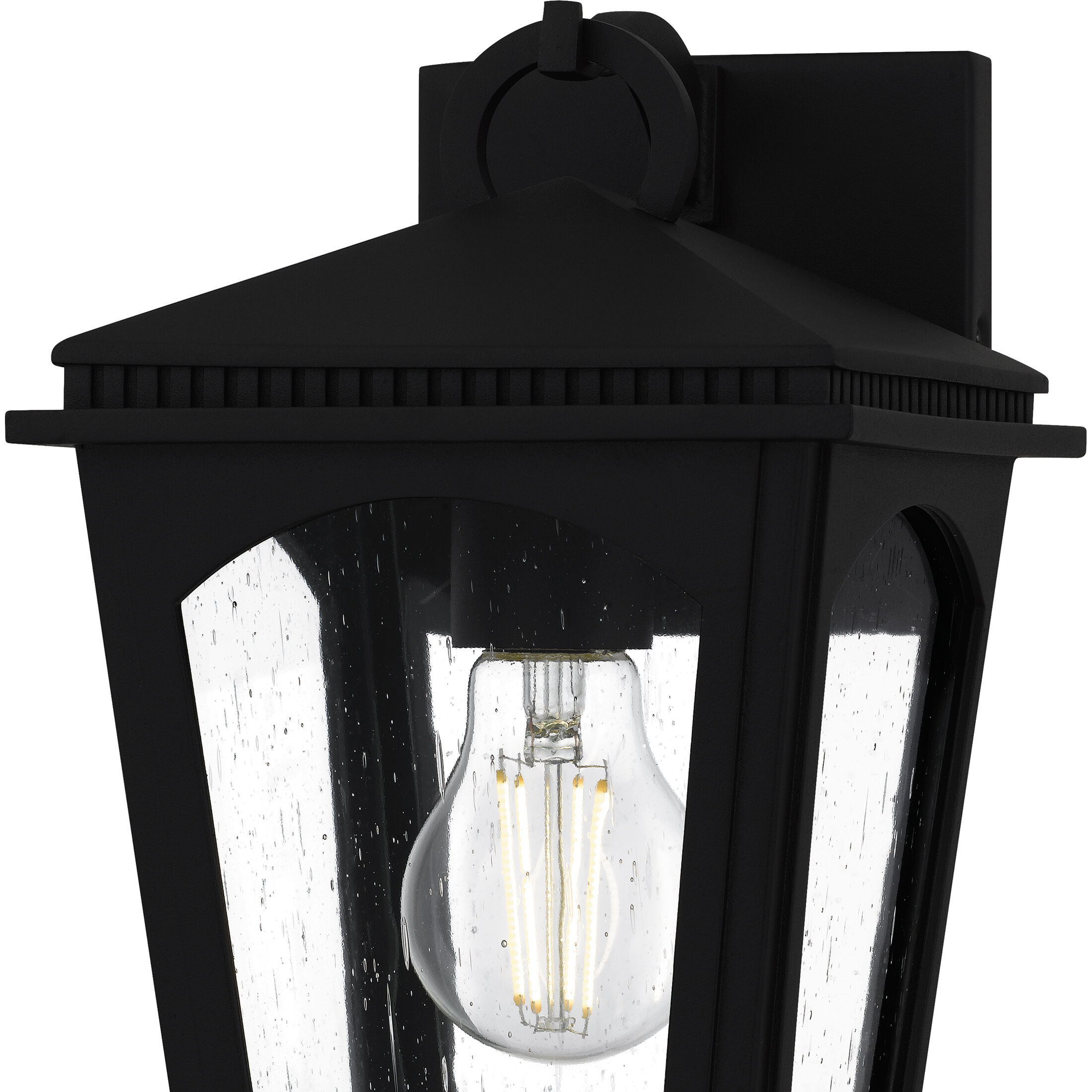 Huck 1 Light 10.5 inch Earth Black Outdoor Wall Lantern, Small