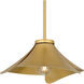 Wisp 1 Light 14.5 inch Light Gold Pendant Ceiling Light