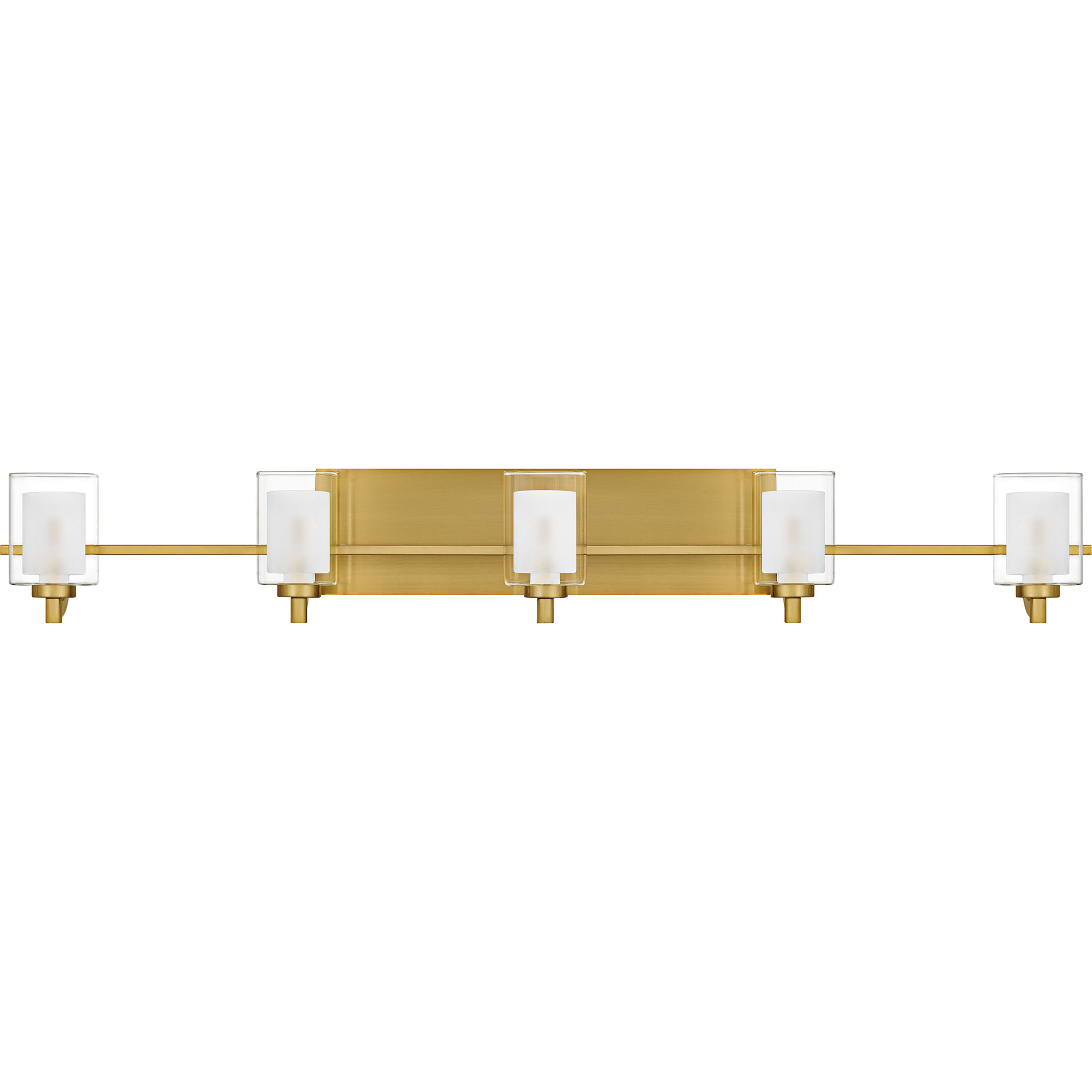 Kolt 5 Light 42 inch Brushed Gold Bath Light Wall Light