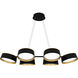 Byrnes LED 40 inch Matte Black Linear Chandelier Ceiling Light, Medium