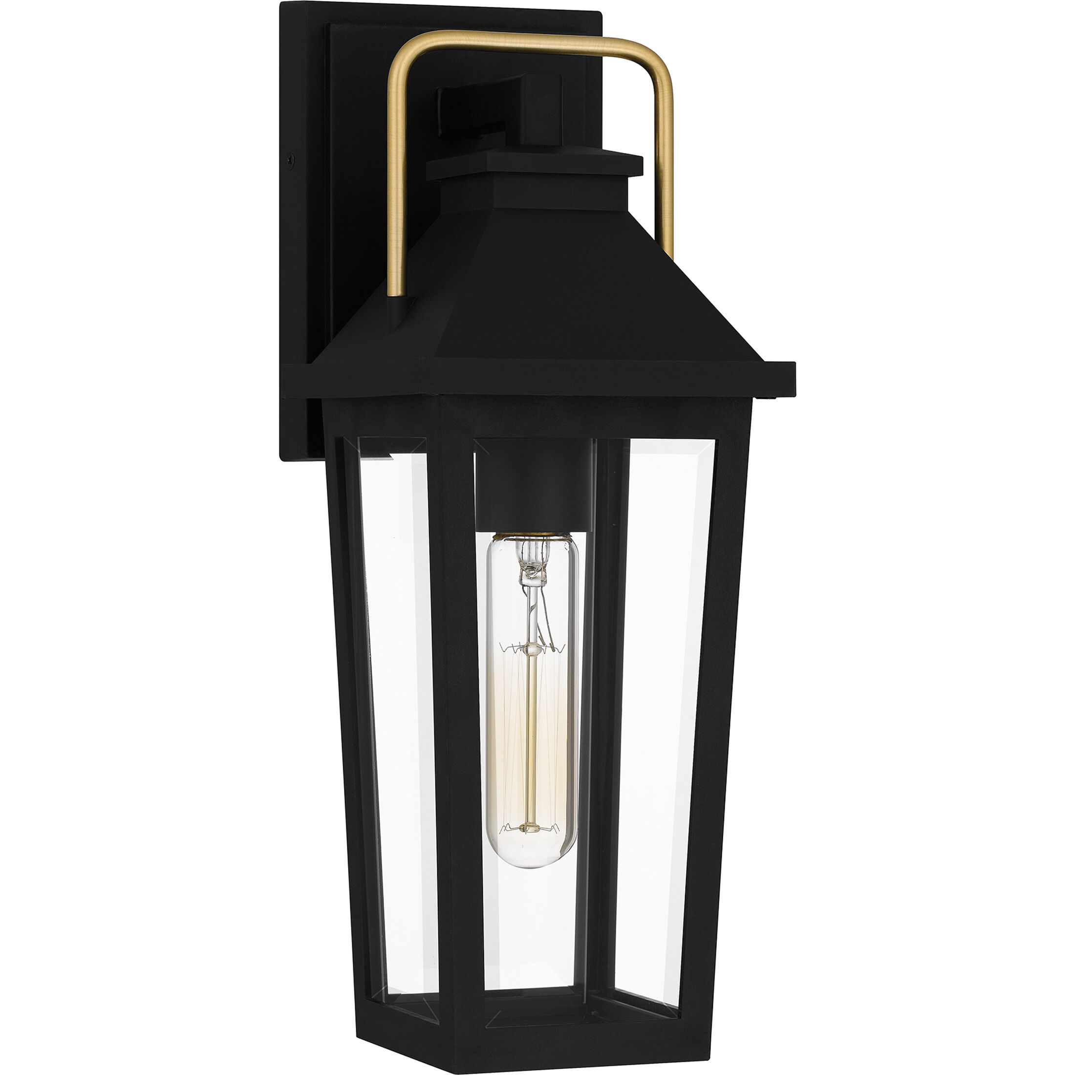 Buckley 1 Light 15 inch Matte Black Outdoor Wall Lantern