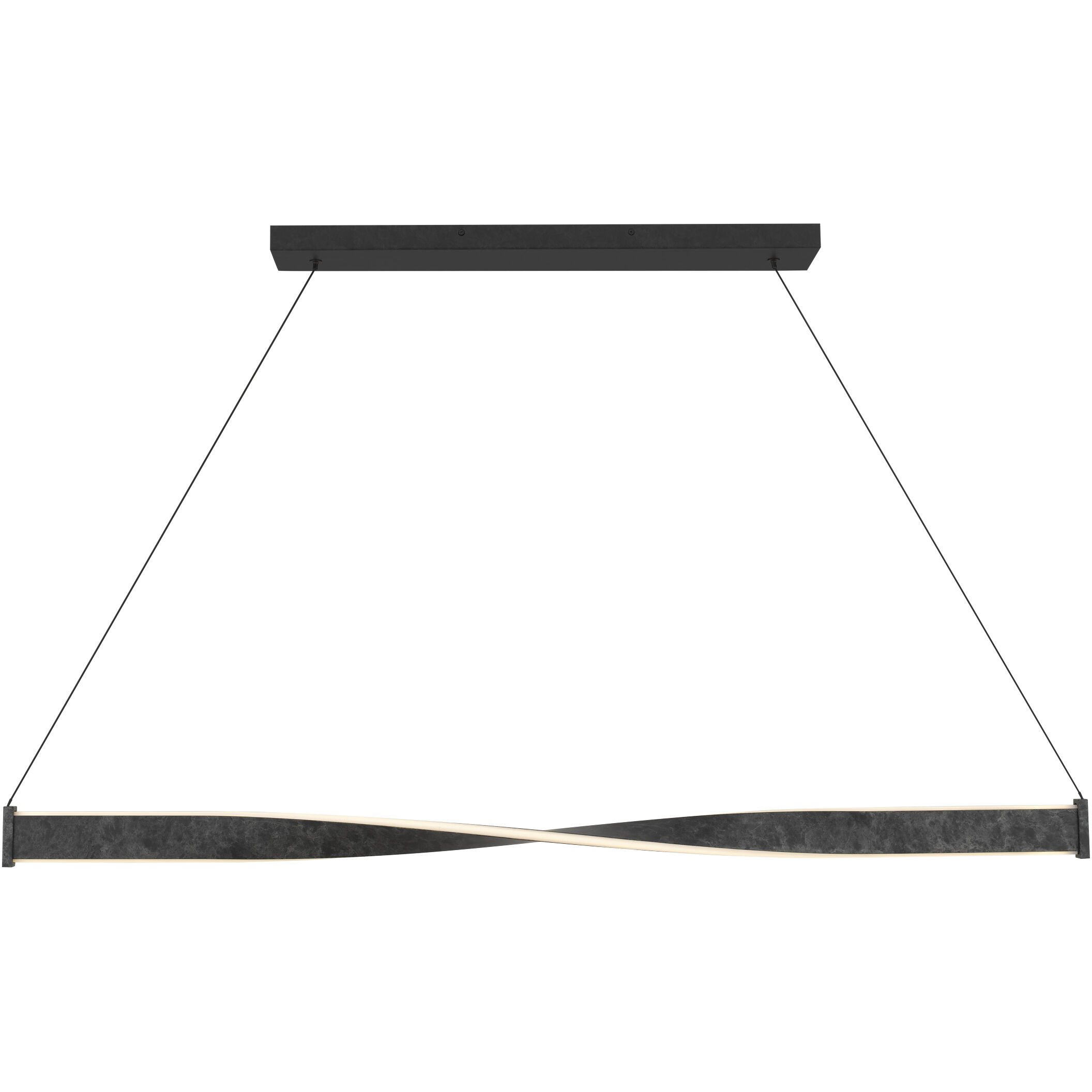 Porter LED 50 inch Old Black Finish Island Light Ceiling Light