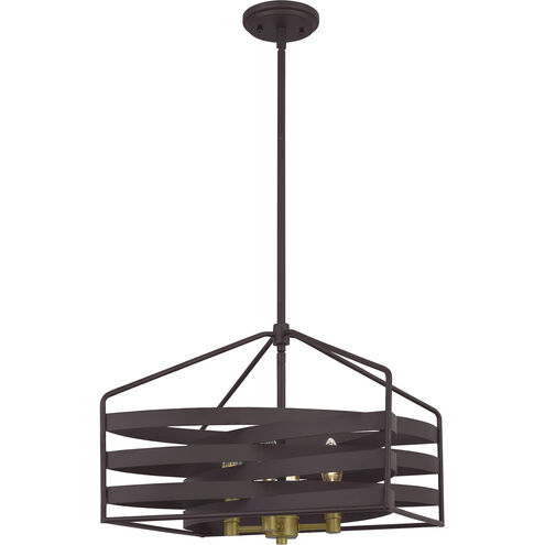 Escher 4 Light 16 inch Old Bronze Pendant Ceiling Light