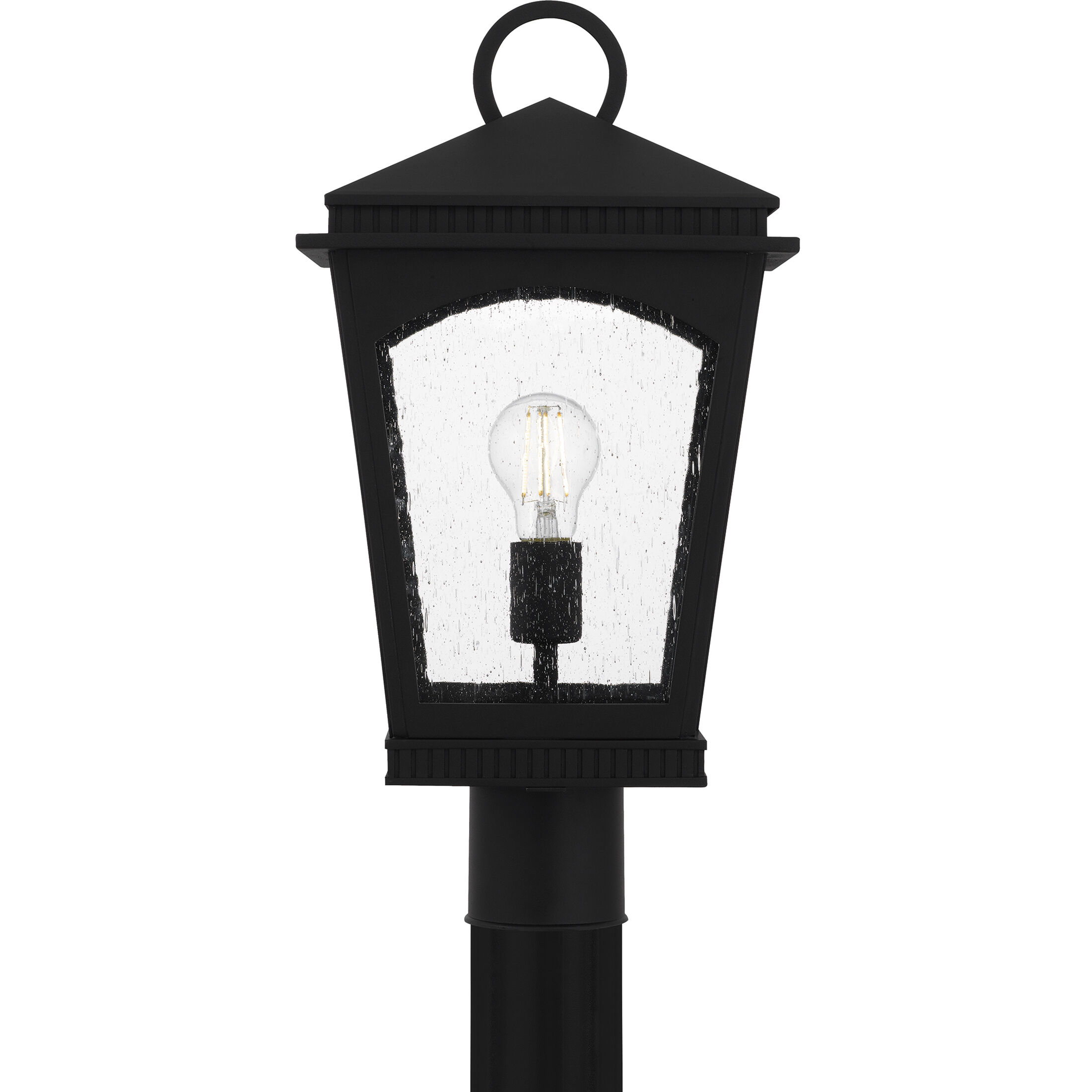 Huck 1 Light 19.25 inch Earth Black Outdoor Post Lantern, Large