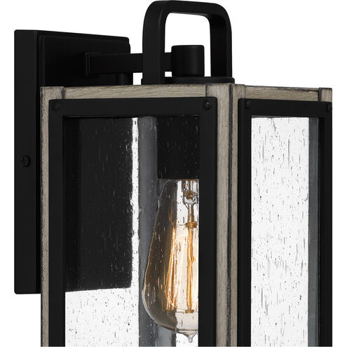 Bramshaw 1 Light 12 inch Matte Black Outdoor Wall Lantern