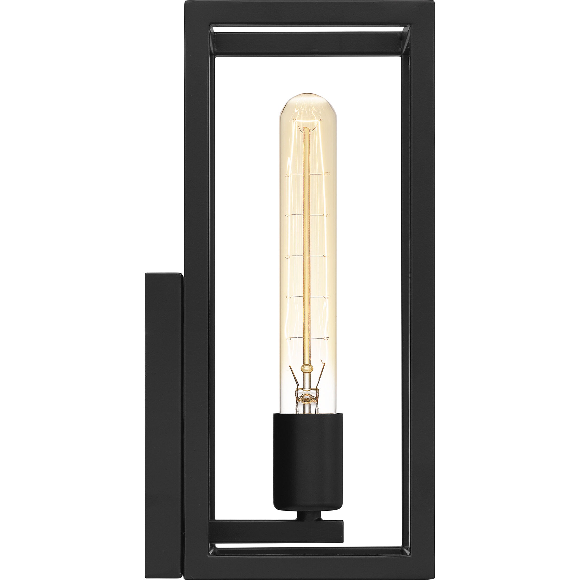 Awendaw 1 Light 6 inch Matte Black Wall Sconce Wall Light, Small