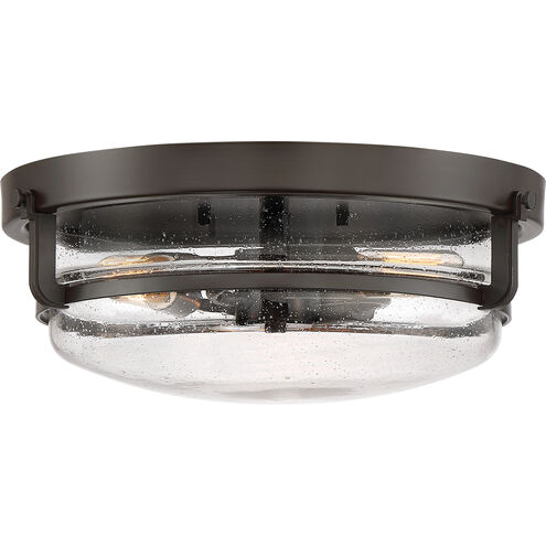 Outpost 3 Light 14.75 inch palladian bronze Flush Mount Ceiling Light
