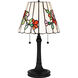 Aurora 23.25 inch 75.00 watt Matte Black Table Lamp Portable Light, Small