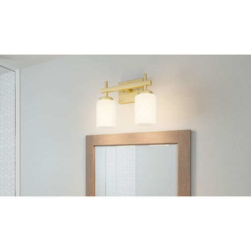 Wilburn LED 13 inch Satin Brass Bath Light Wall Light