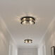 Baltic 3 Light 15.75 inch Matte Black Flush Mount Ceiling Light