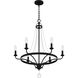 Adelaide 6 Light 26 inch Matte Black Chandelier Ceiling Light