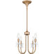 Remy 4 Light 16 inch Bronze Gold Chandelier Ceiling Light