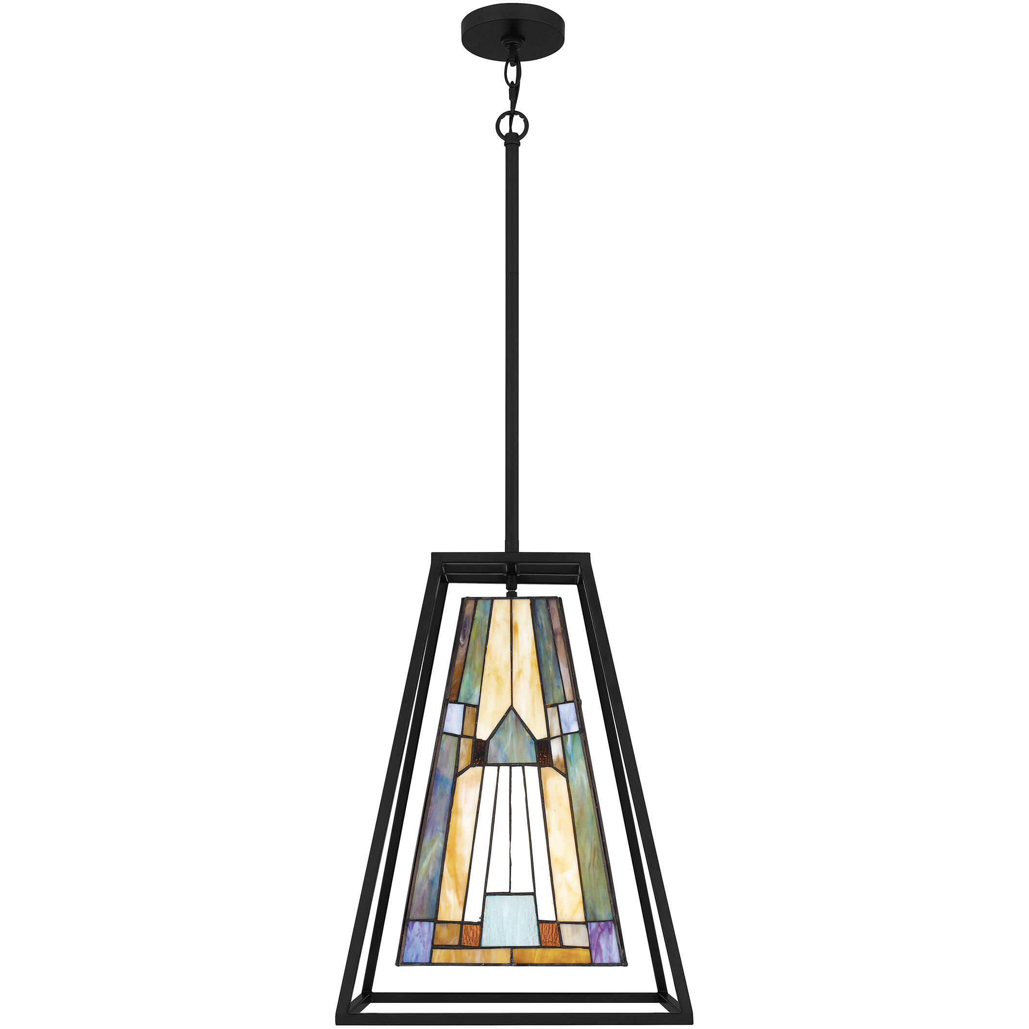 Caledonia 1 Light 14 inch Matte Black Mini Pendant Ceiling Light, Small