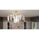 Maple 6 Light 29 inch Gold Leaf Semi-Flush Mount Ceiling Light, Extra Large