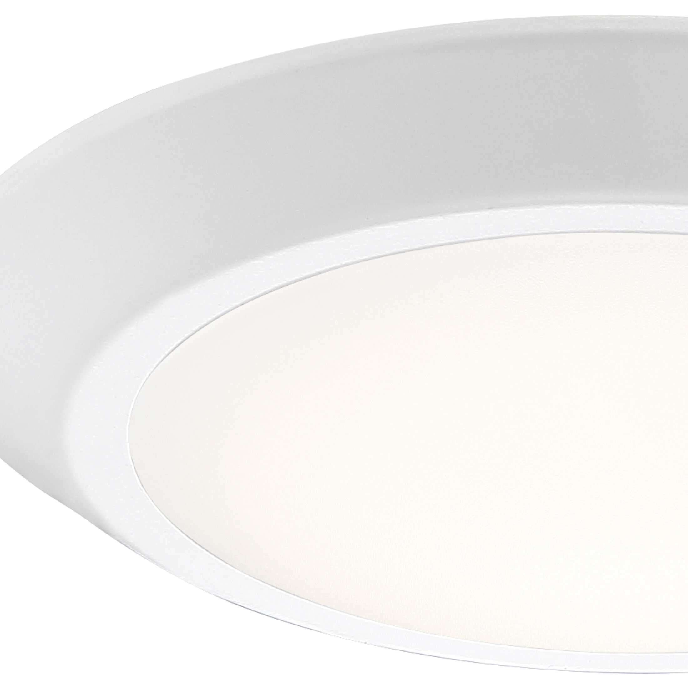 Verge LED 8 inch Fresco Flush Mount Ceiling Light in White Lustre