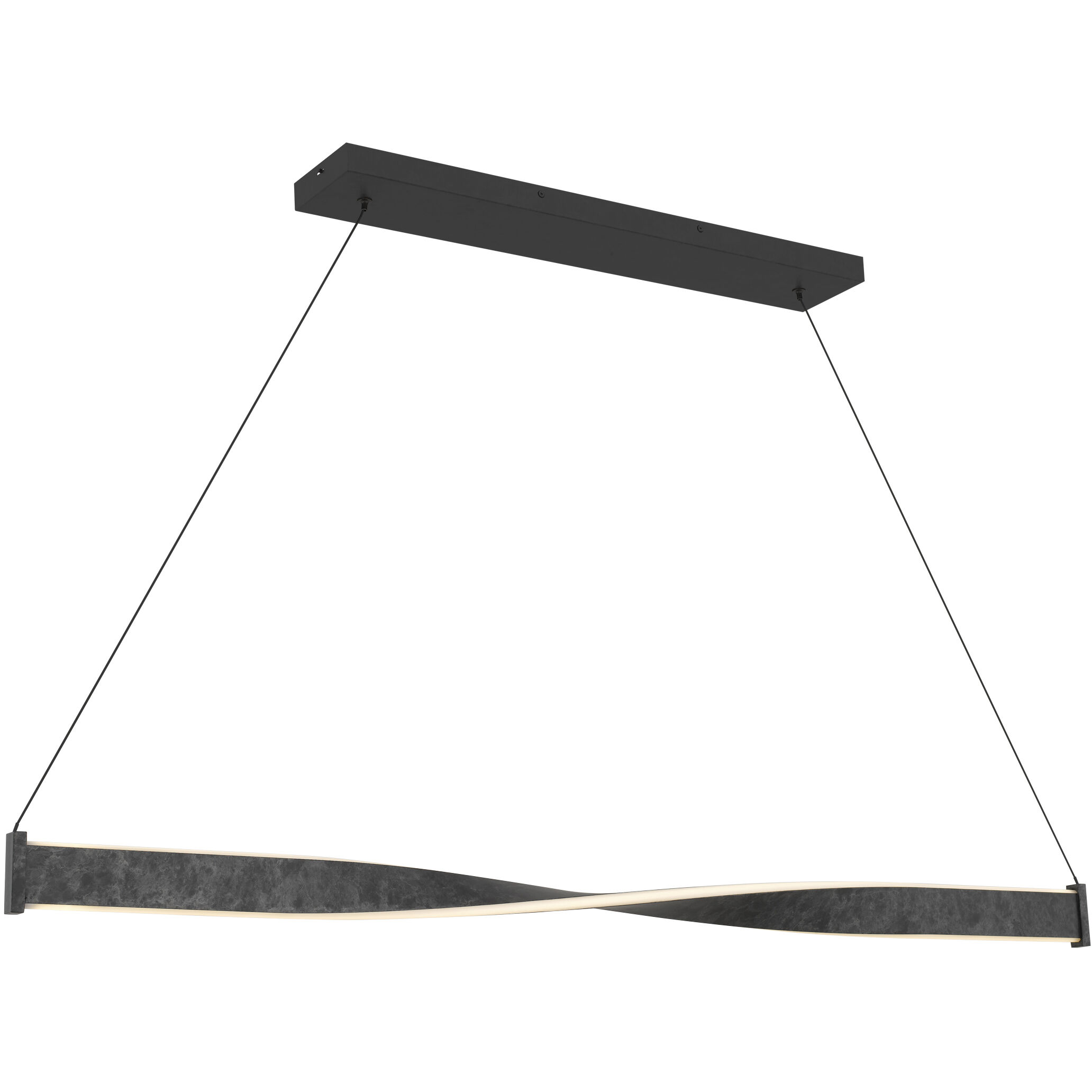 Porter LED 50 inch Old Black Finish Island Light Ceiling Light