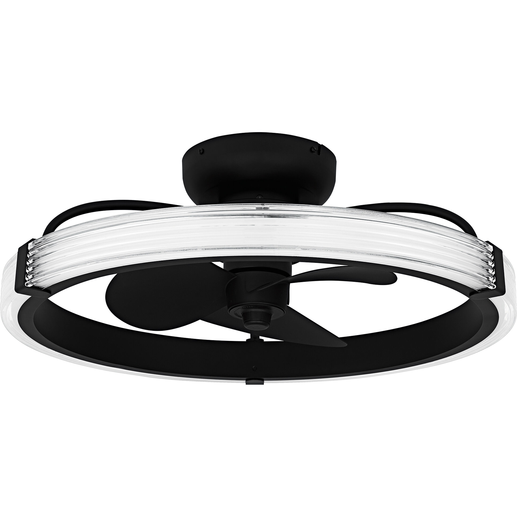 Elrod 23.75 inch Matte Black with Black Matte Blades Fandelier