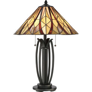 Victory 26 inch Valiant Bronze Table Lamp Portable Light, Naturals