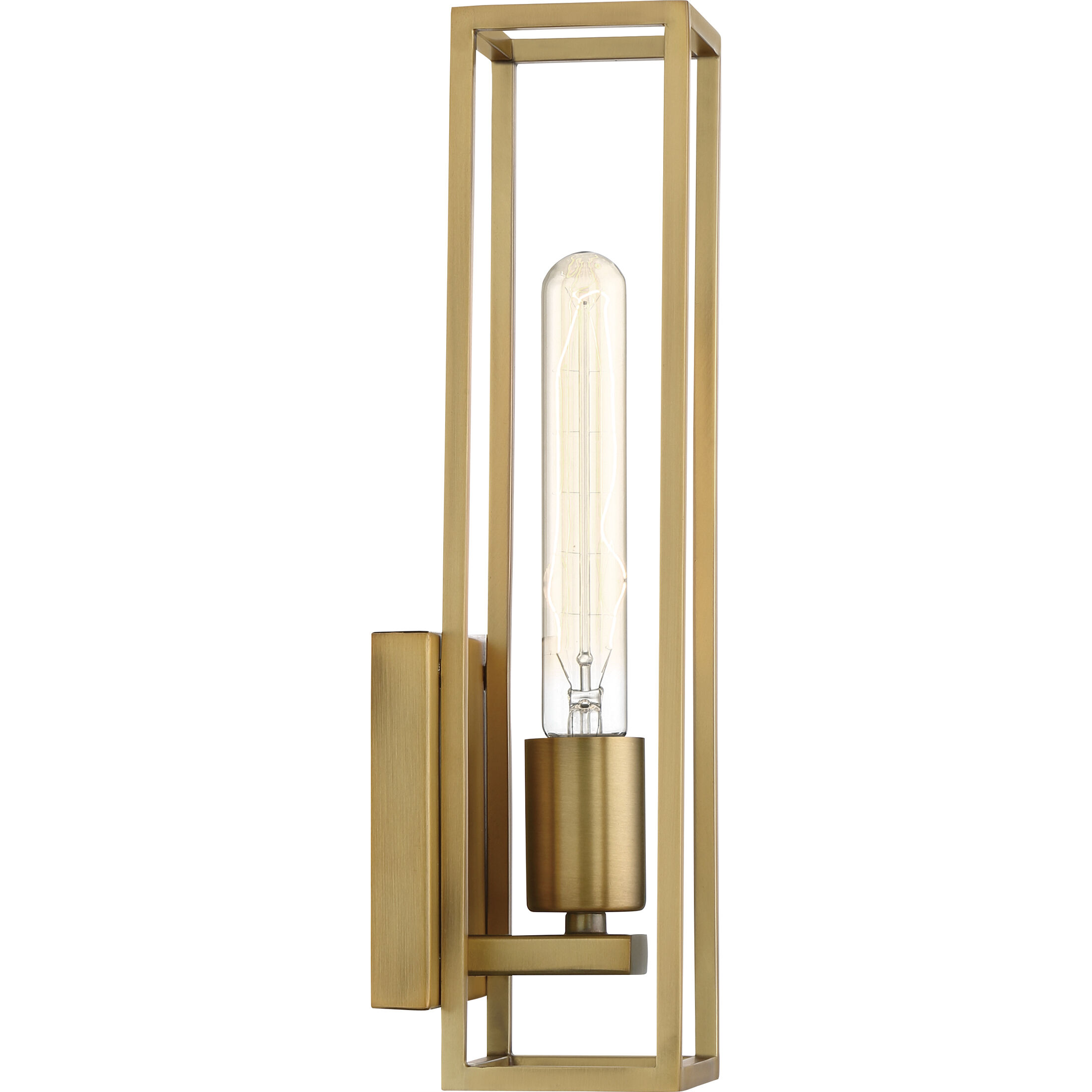 Leighton 1 Light 5 inch Weathered Brass Bath Light Wall Light