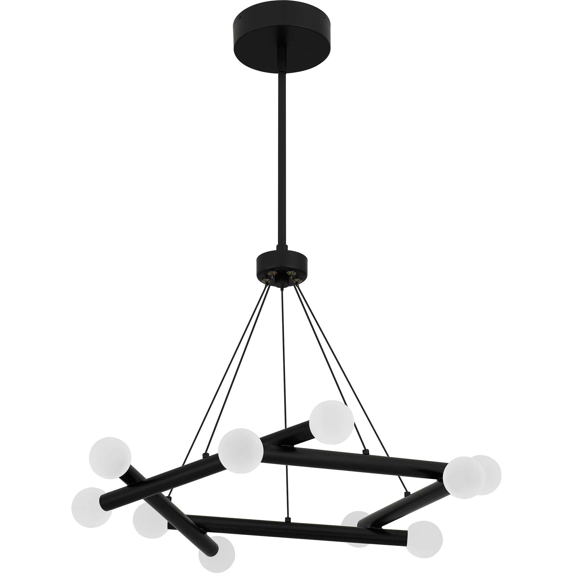 Cyprus LED 25 inch Matte Black Chandelier Ceiling Light