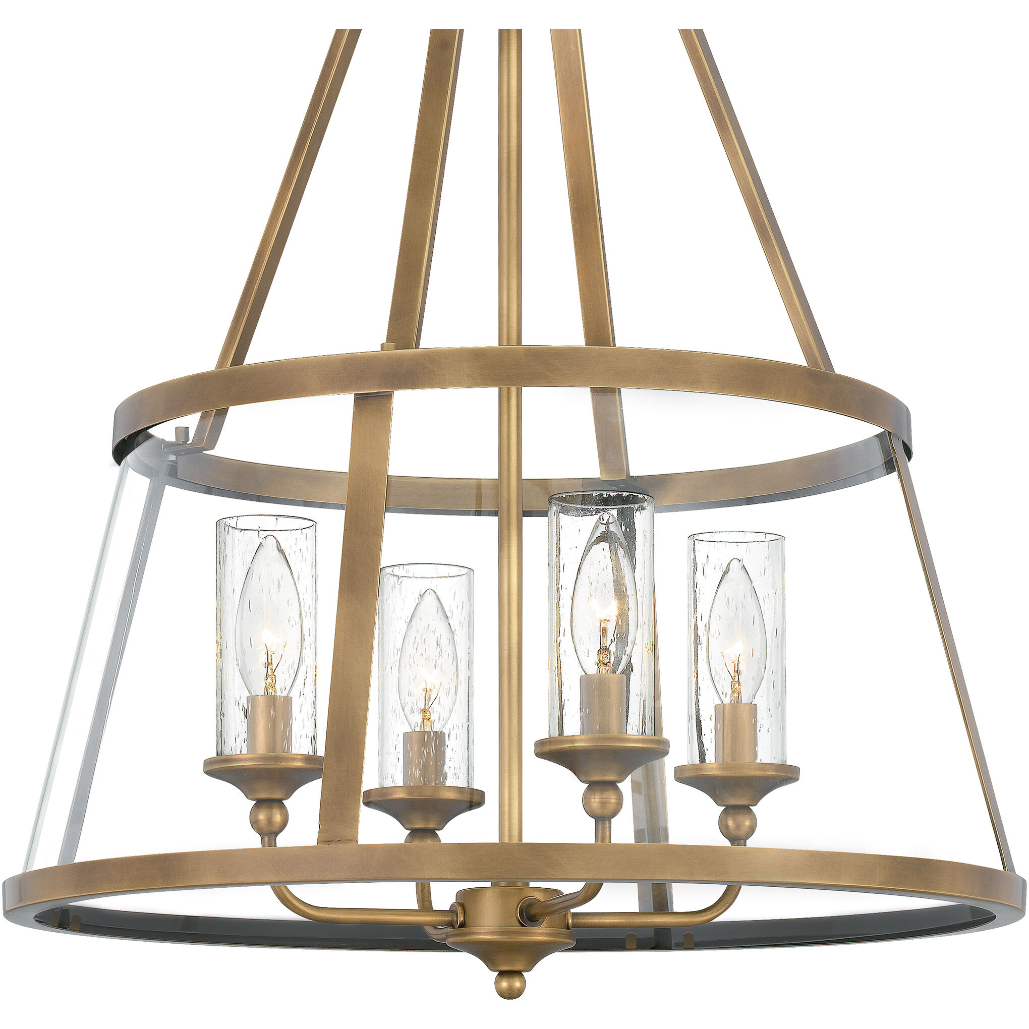 Barlow 4 Light 20 inch Weathered Brass Pendant Ceiling Light