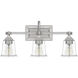 Nicholas 3 Light 22 inch Brushed Nickel Bath Light Wall Light