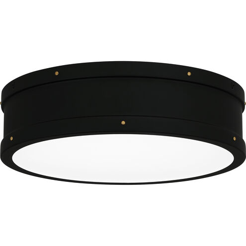 Ahoy LED 12.75 inch Matte Black Flush Mount Ceiling Light, Medium