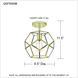 Kinslee 1 Light 10 inch Polished Brass Semi-Flush Mount Ceiling Light