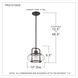 Trilogy 1 Light 10 inch Old Bronze Mini Pendant Ceiling Light