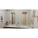Desmond 3 Light 24 inch Matte Black Bath Light Wall Light, Large