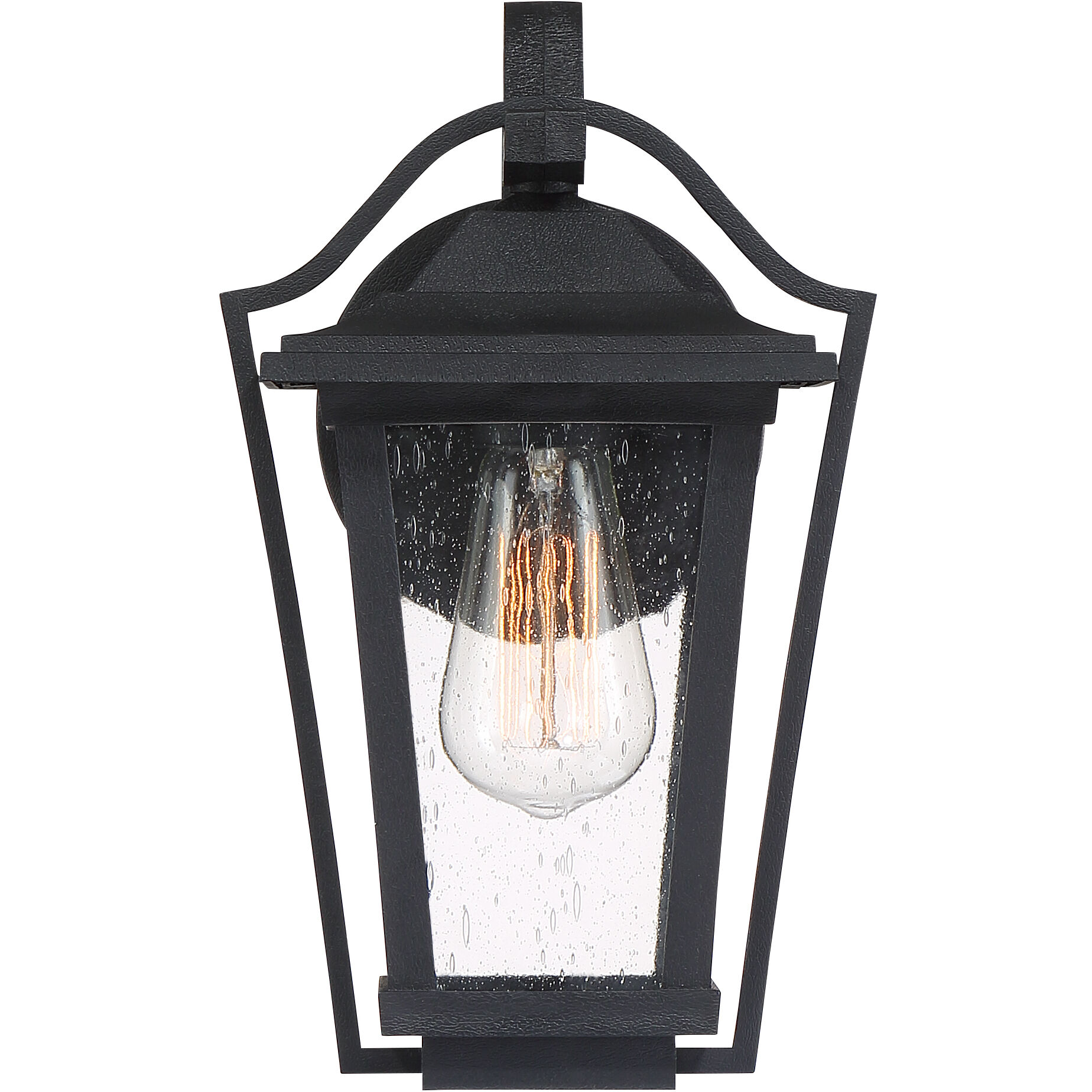 Darius 1 Light 12 inch Earth Black Outdoor Wall Light