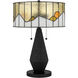 Blackwood 23.75 inch 75 watt Matte Black Table Lamp Portable Light