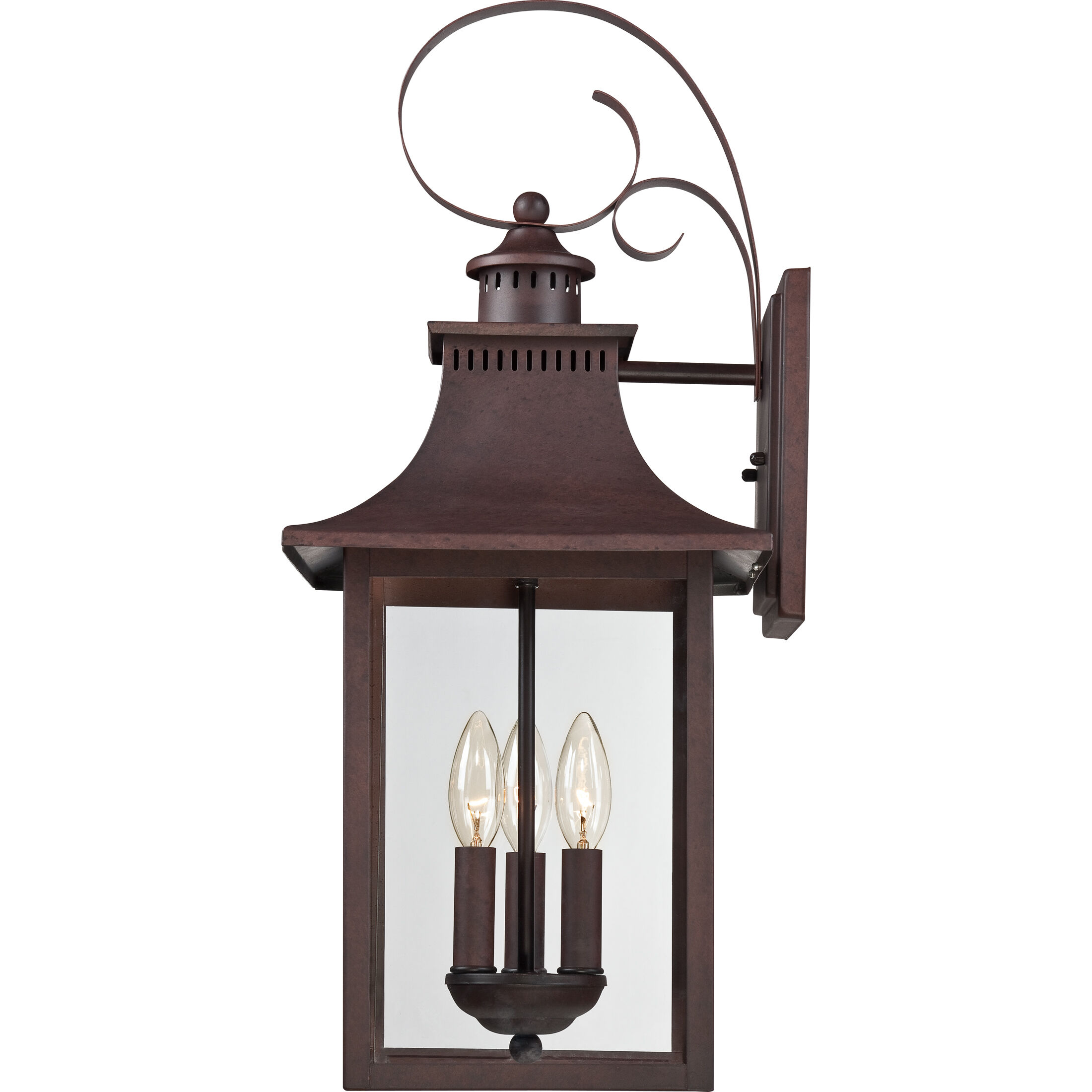 Chancellor 3 Light 24 inch Copper Bronze Outdoor Wall Lantern