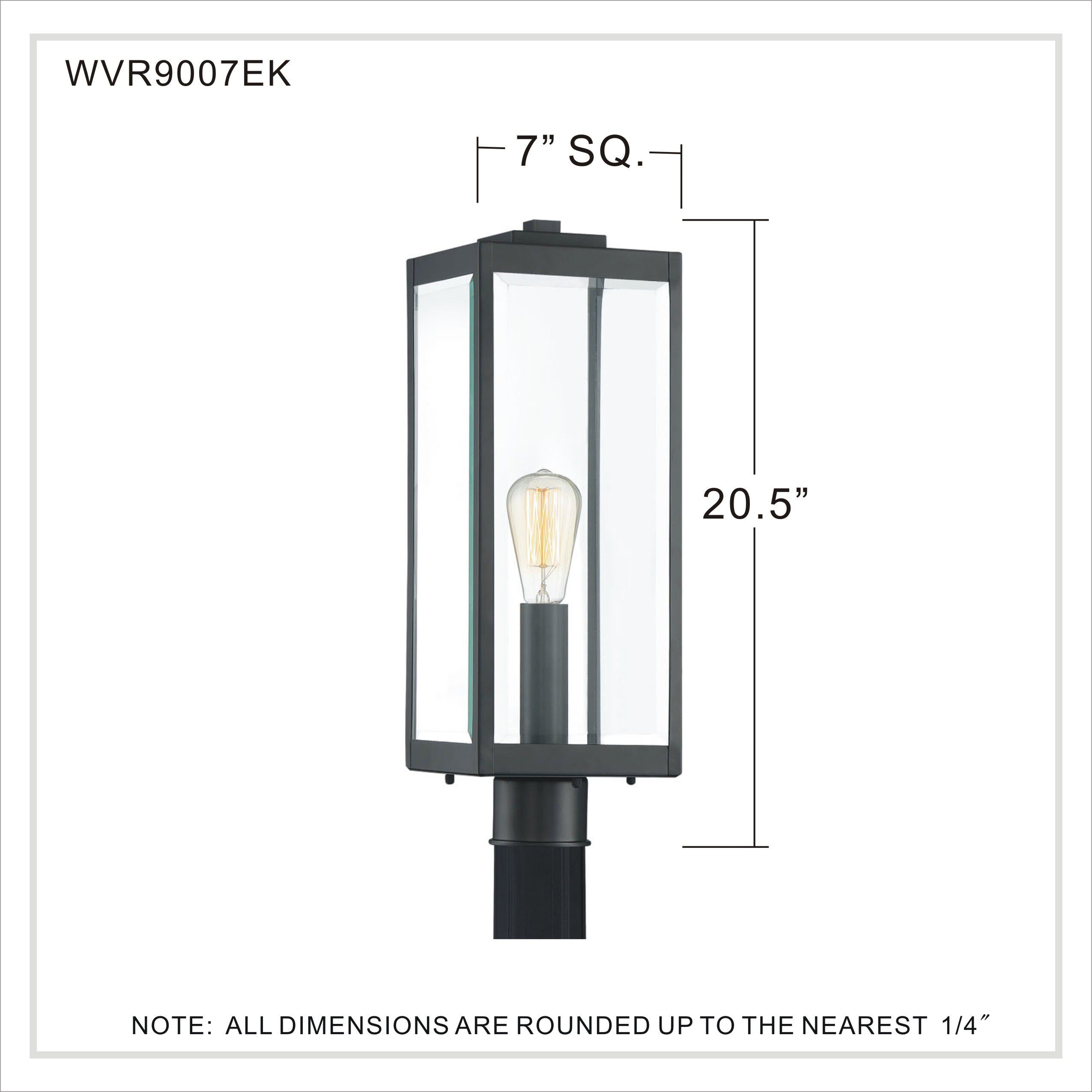 Quoizel westover outlet post light