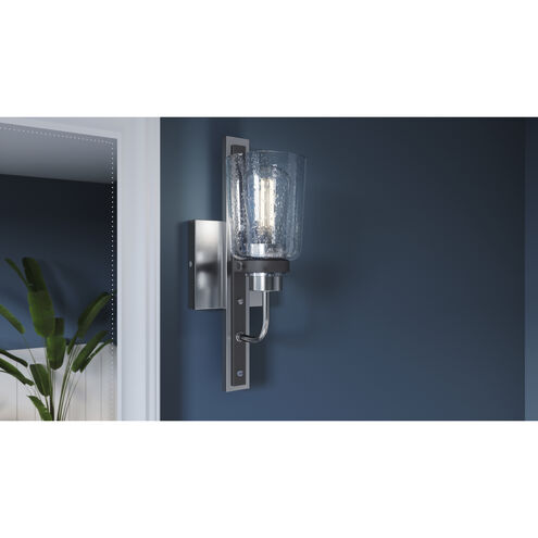 Axel 1 Light 5 inch Brushed Nickel Wall Sconce Wall Light, Small