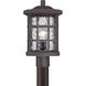 Stonington 1 Light 17 inch Palladian Bronze Post Lantern