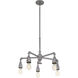 Squire 5 Light 26 inch Galvanized Chandelier Ceiling Light