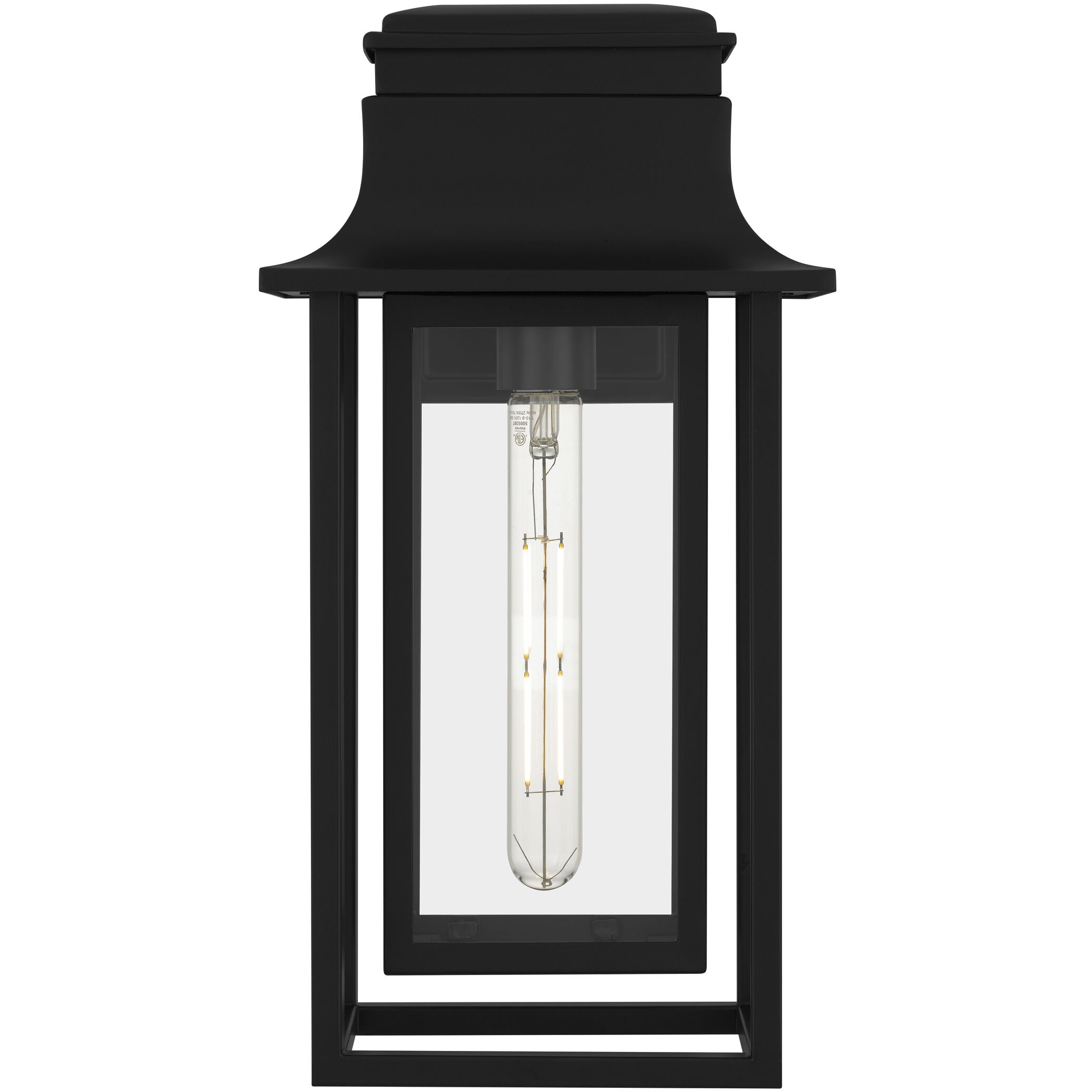 Garner 1 Light 16.5 inch Matte Black Outdoor Wall Lantern
