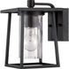Lodge 1 Light 9 inch Mystic Black Outdoor Wall Lantern