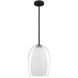 Evelynn 1 Light 10 inch Matte Black Mini Pendant Ceiling Light