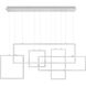 Canvas LED 57 inch Brushed Aluminum Island Light Ceiling Light